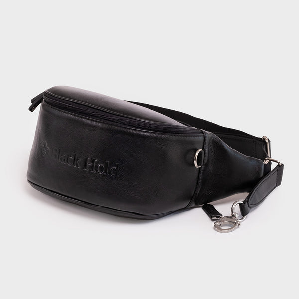 MINI 18 STRAP POCHETTE IN BLACK SUPPLE CALFSKIN