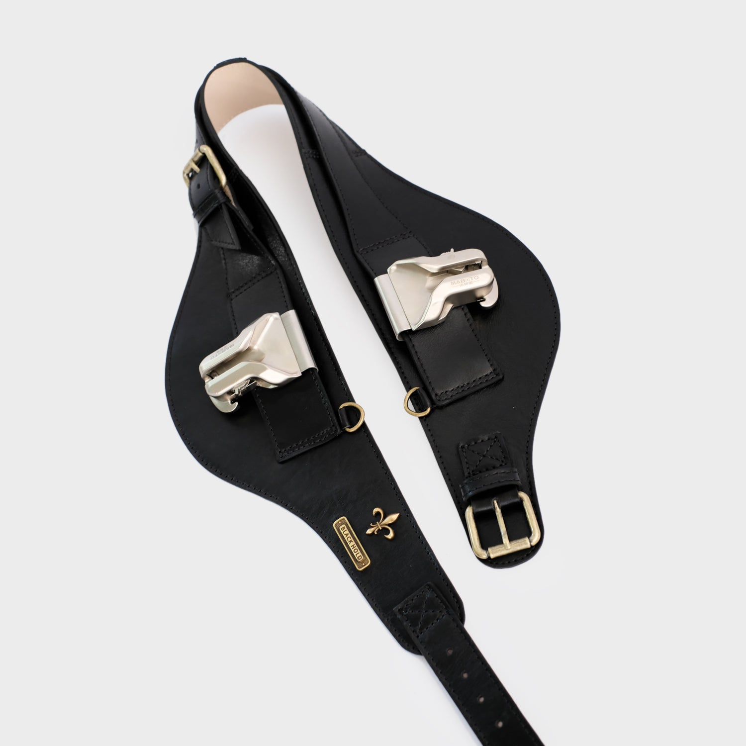小物 MARNO Irina belt blackxgold Cinto Duplo – Black Hold